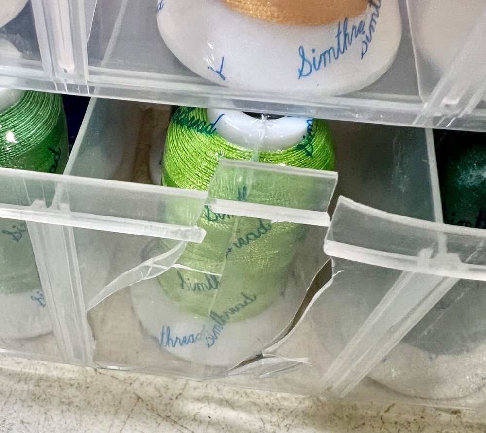 Simthread 39 Colors BRAND NEW Embroidery Thread with Clear Plastic Storage
