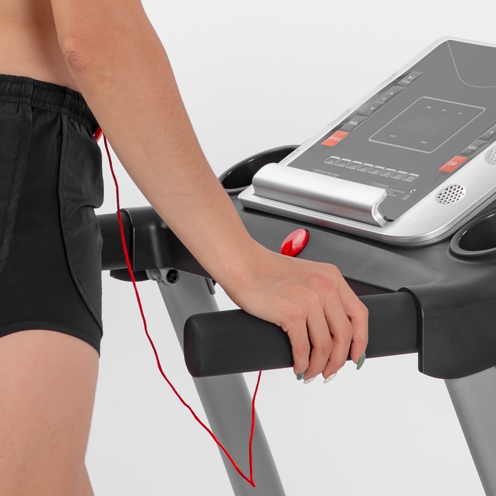 Easy Folding Treadmill 2.5HP 3-Level Incline Device Holder Pulse Sensor Home