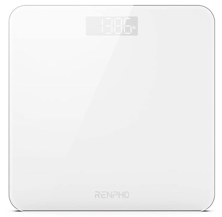 RENPHO Digital Bathroom Scale Core 1S Body Weight Scale (11"/280mm, White)
