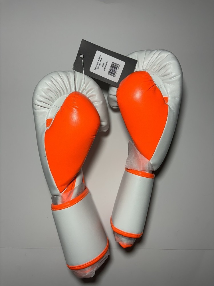 Professional FLY Superloop X 14oz Training Gloves - White Orange - New
