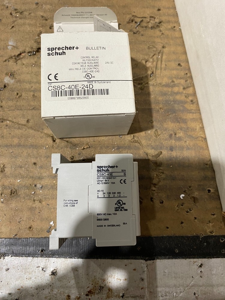 CS8C-40E-24D Industrial Control Relay 4 pole 4NO 24V DC
