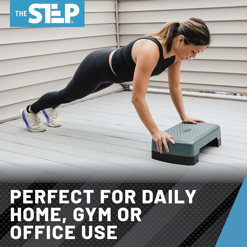 Adjustable Aerobic Step Platform - Home Workout Essential for Cardio & Strength