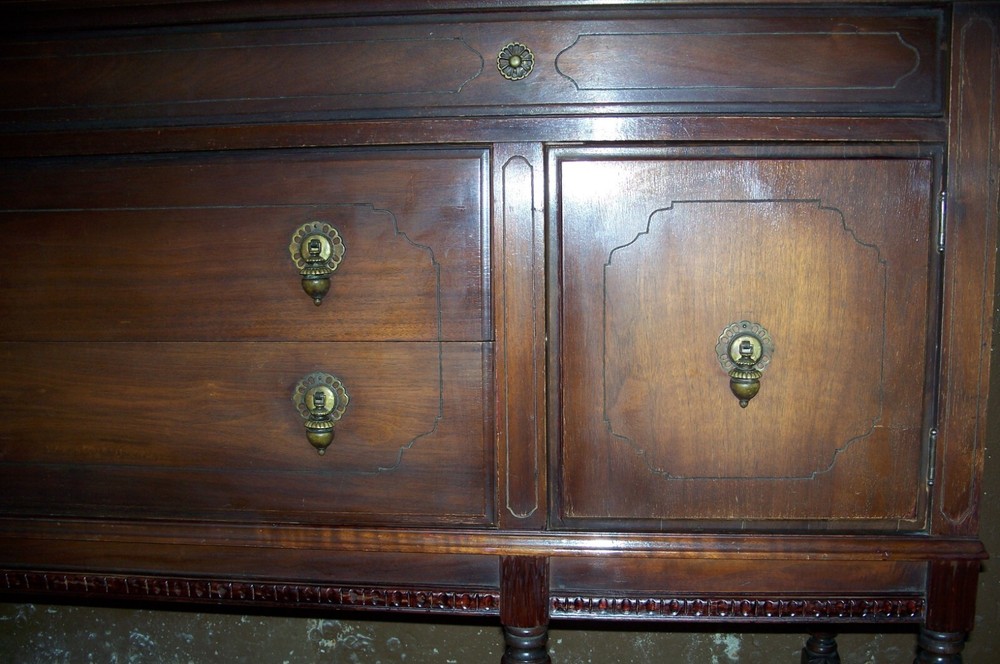 1920's Niemann Table Co. Sideboard Buffet 66" As-Is, Pick-Up Only, Please Read
