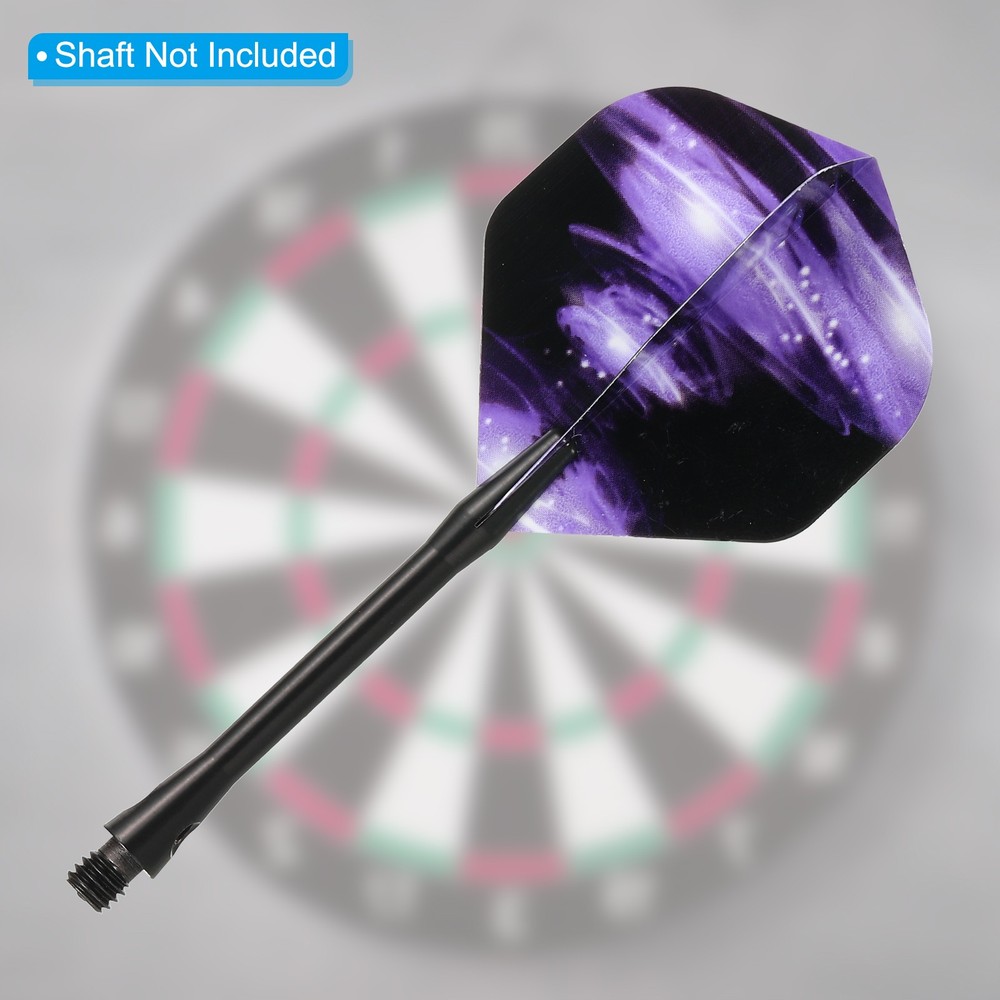 Standard Dart Flights, 30 Pack Flights Storm Pattern, Purple