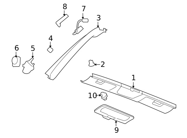 Genuine GM Side Trim Panel 20823297