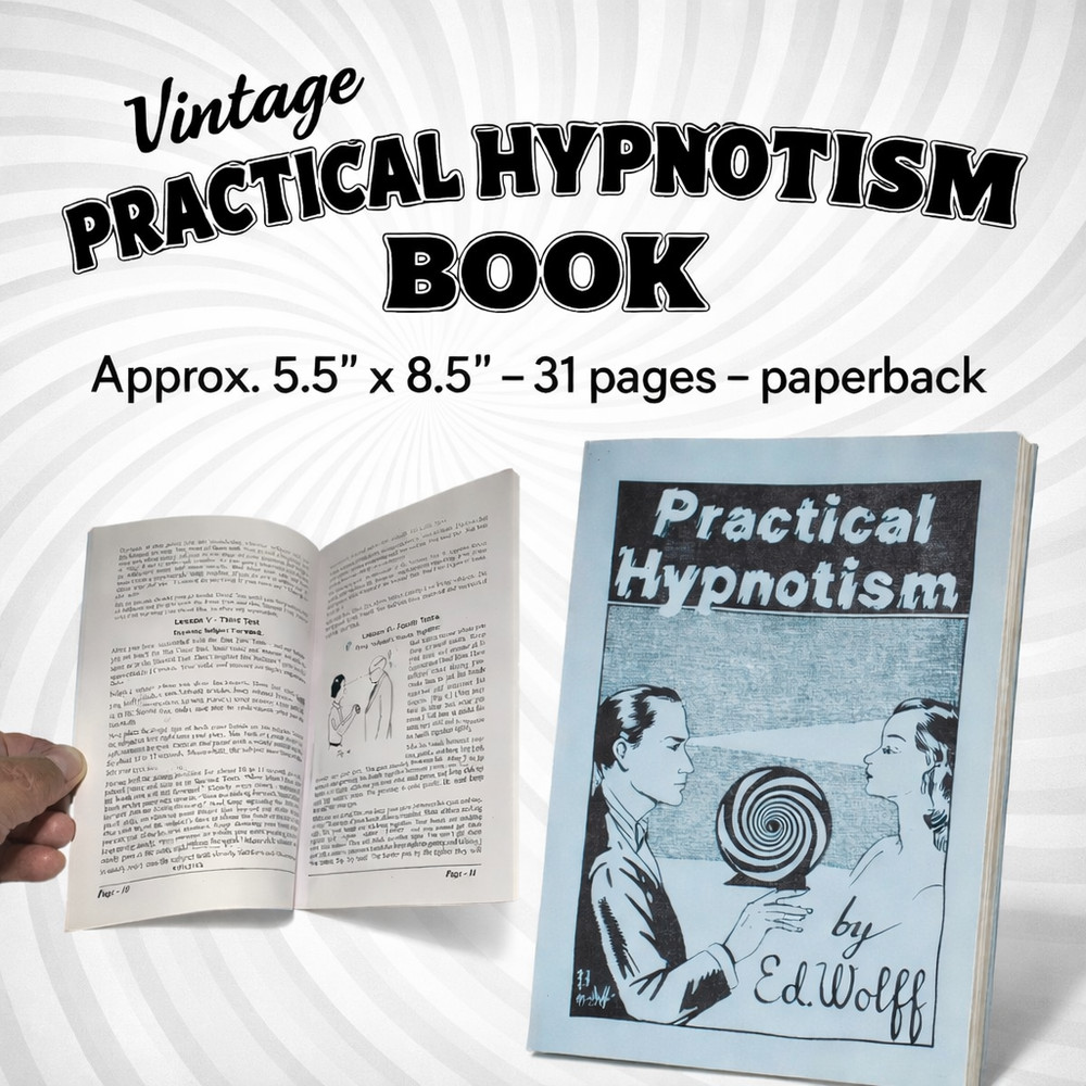 PRACTICAL HYPNOTISM BOOK Mental Hypnosis Magic Trick Booklet How To Hypnotize