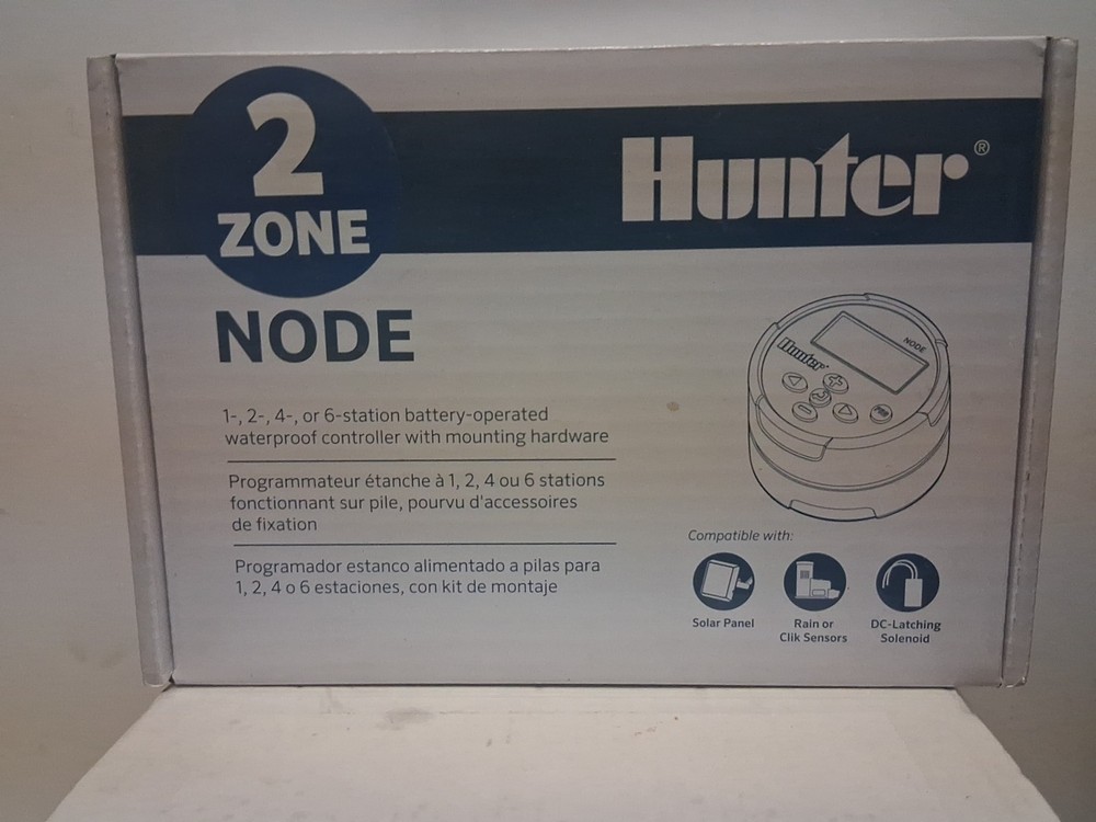Hunter Node 2-Station Battery-Operated  Waterproof Irrigation Controller