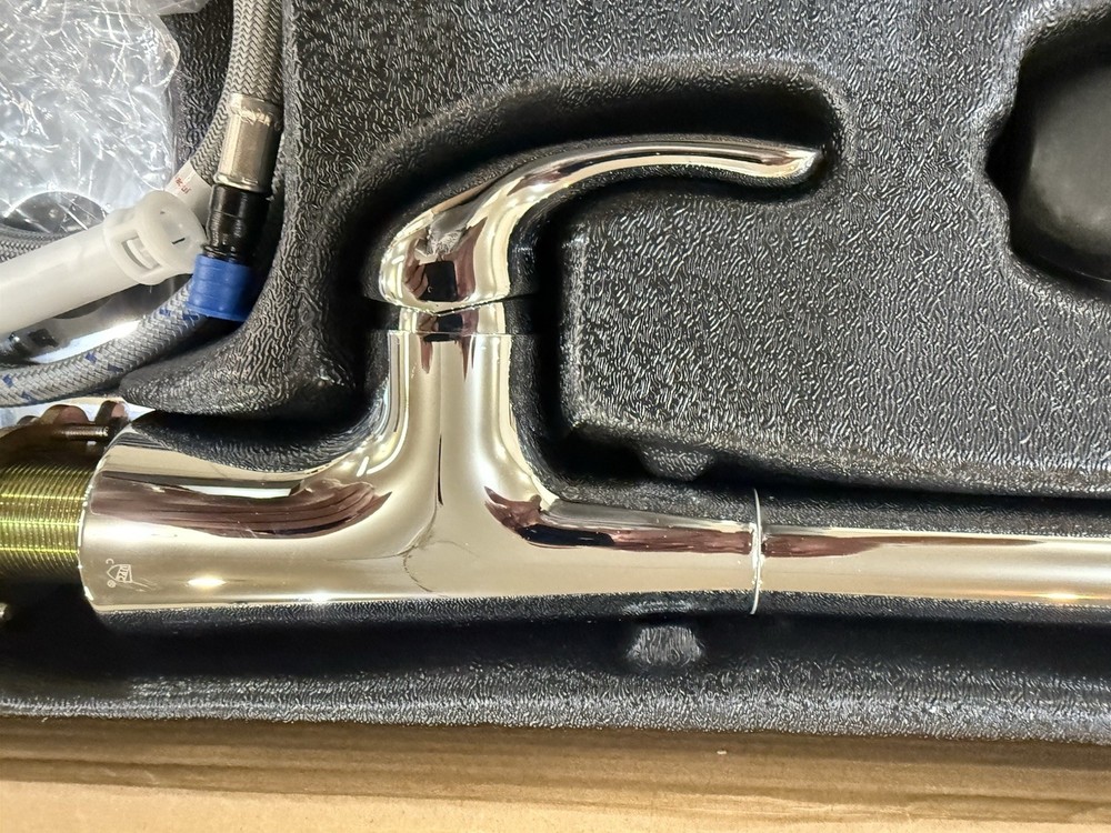 Glacier Bay Clare Single Handle Pull Down Laundry Utility Faucet in Chrome
