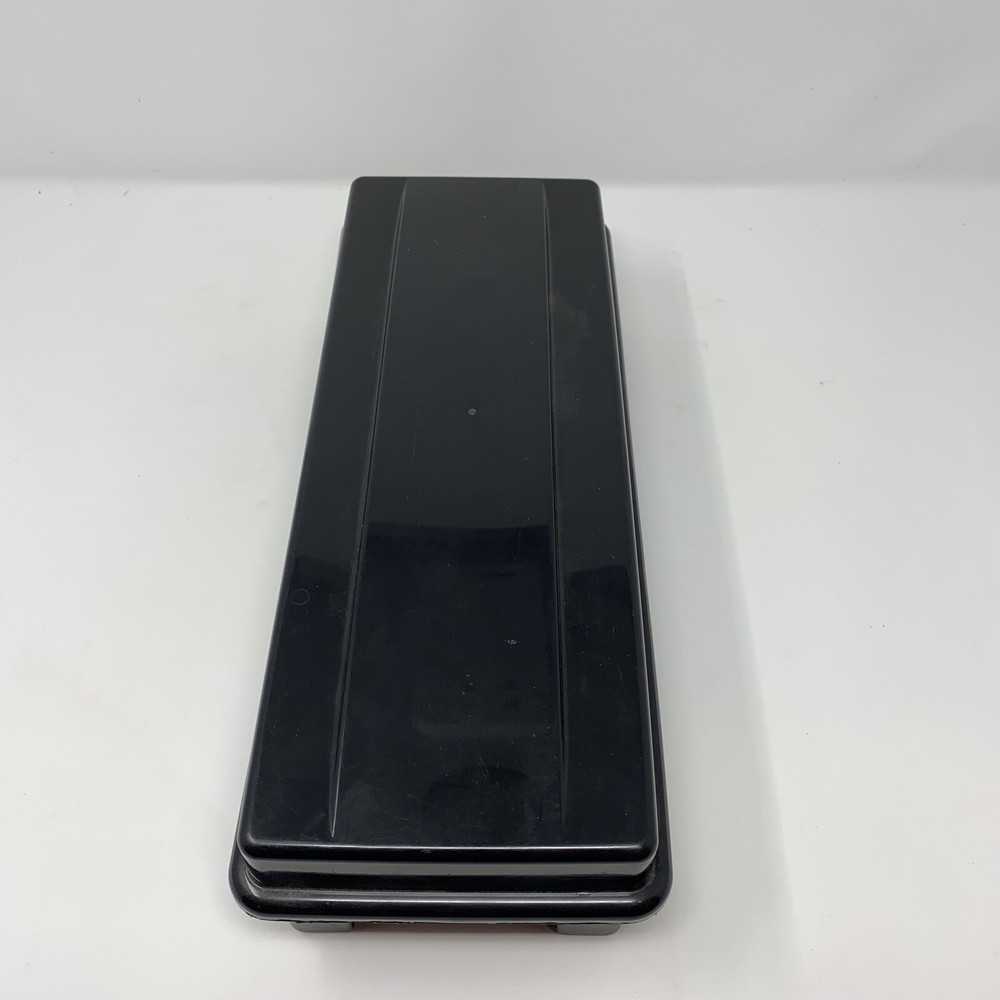 ALPHA Cassette Hard Plastic Storage Case Stackable Holds 15-24 Tapes Black 🇺🇸