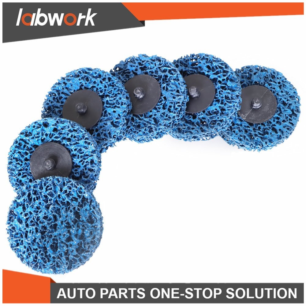 Labwork Quick Change Easy Strip & Clean Discs For Paint Rust Blue 25 Pack 3 Inch