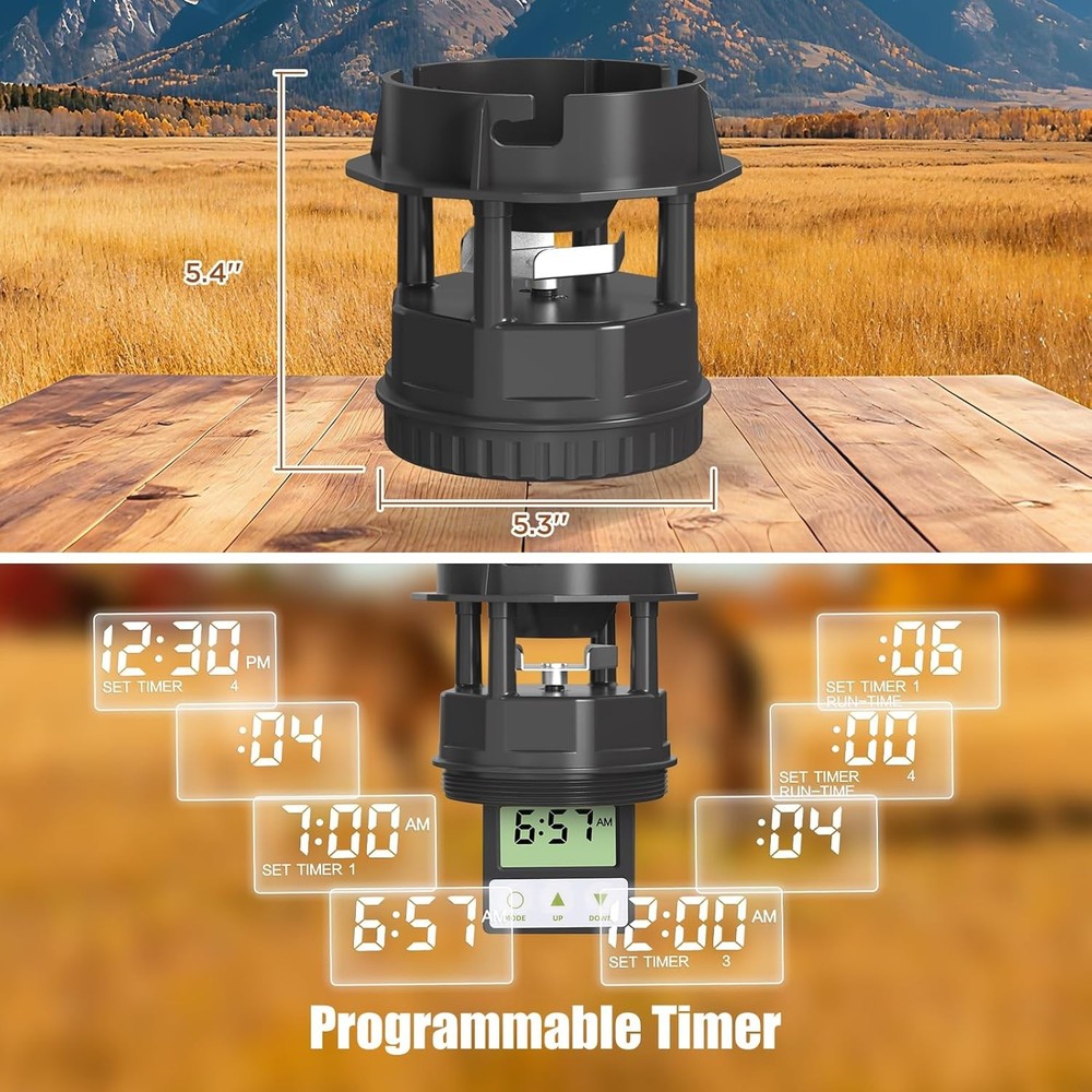 Programmable Deer Feeder Motor with Adjustable Portion Control
