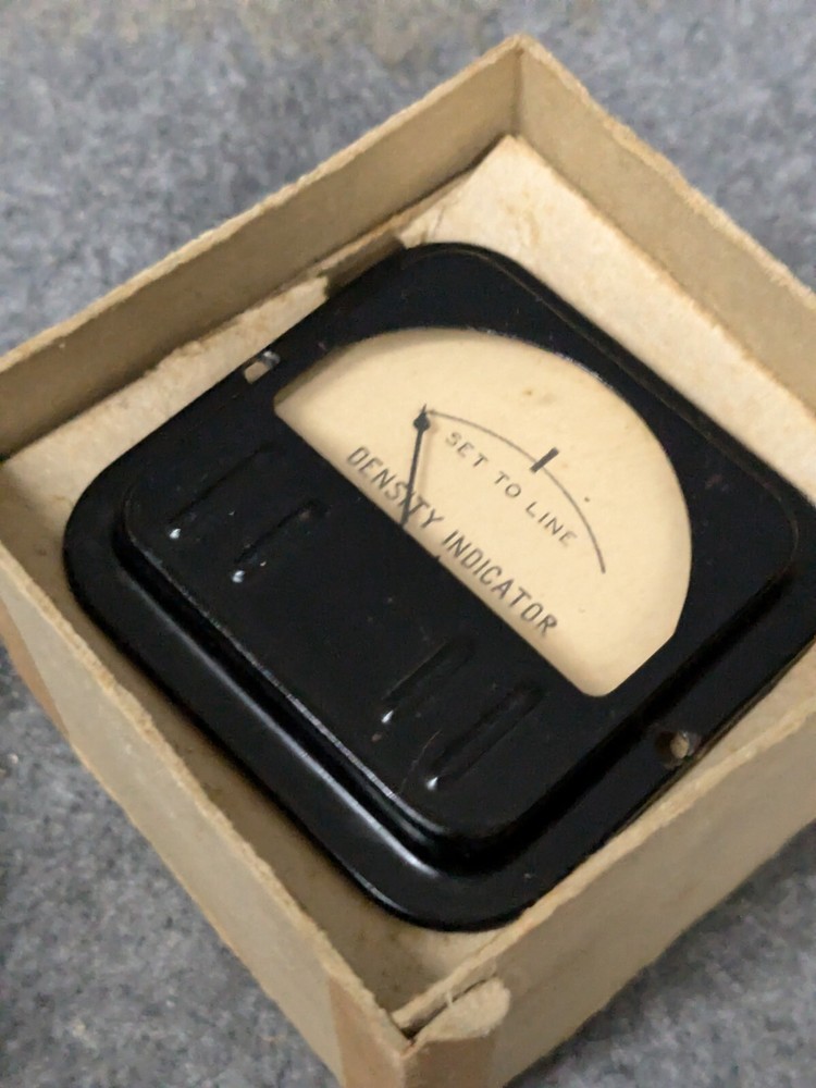 Vintage Density Indicator Panel Guage - Made in USA