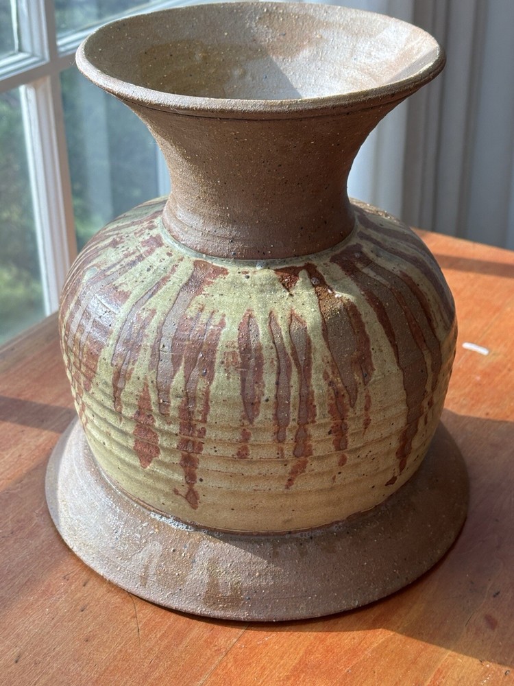 Studio Pottery Planter Artist Signed