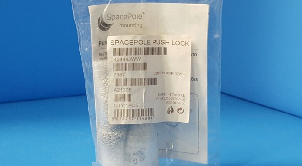 (2 PCS) PUSH LOCK, K64443WW, SPACE POLE,