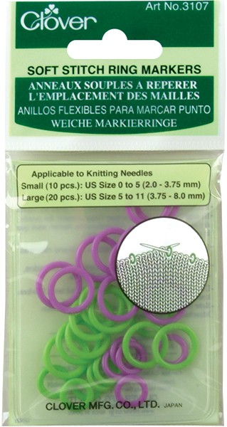 Soft Stitch Ring Markers 30/Pkg