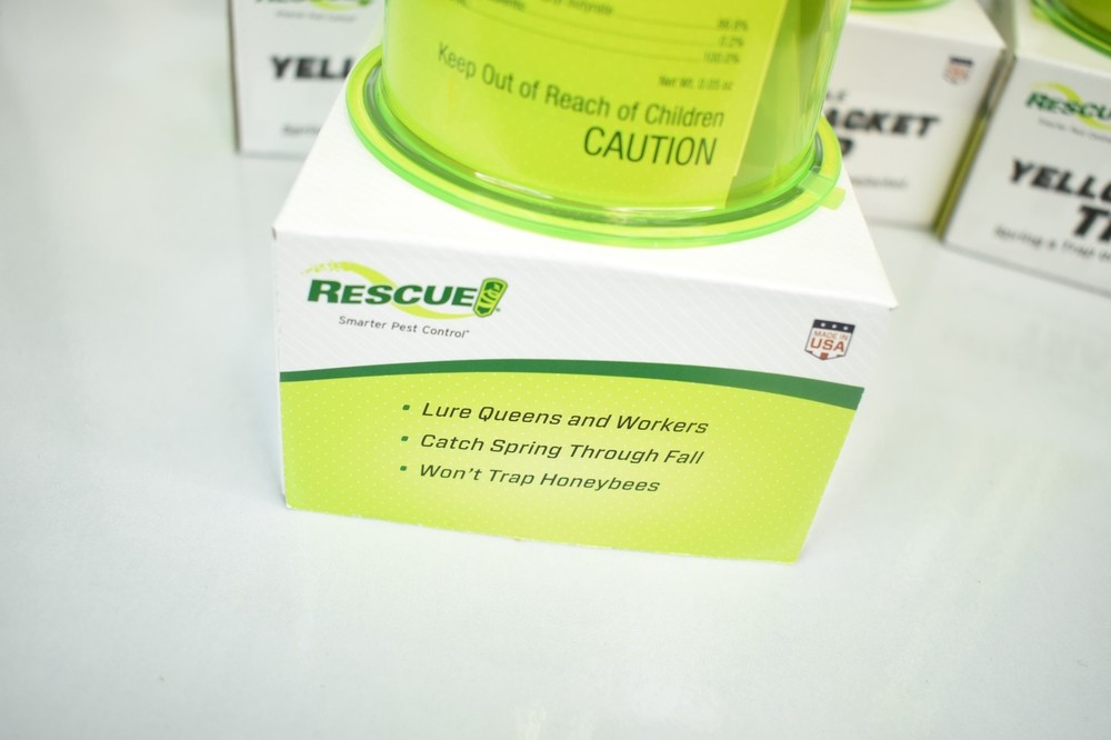 RESCUE! Reusable Yellowjacket Trap, (4 PACK) - NEW Yellow Jacket