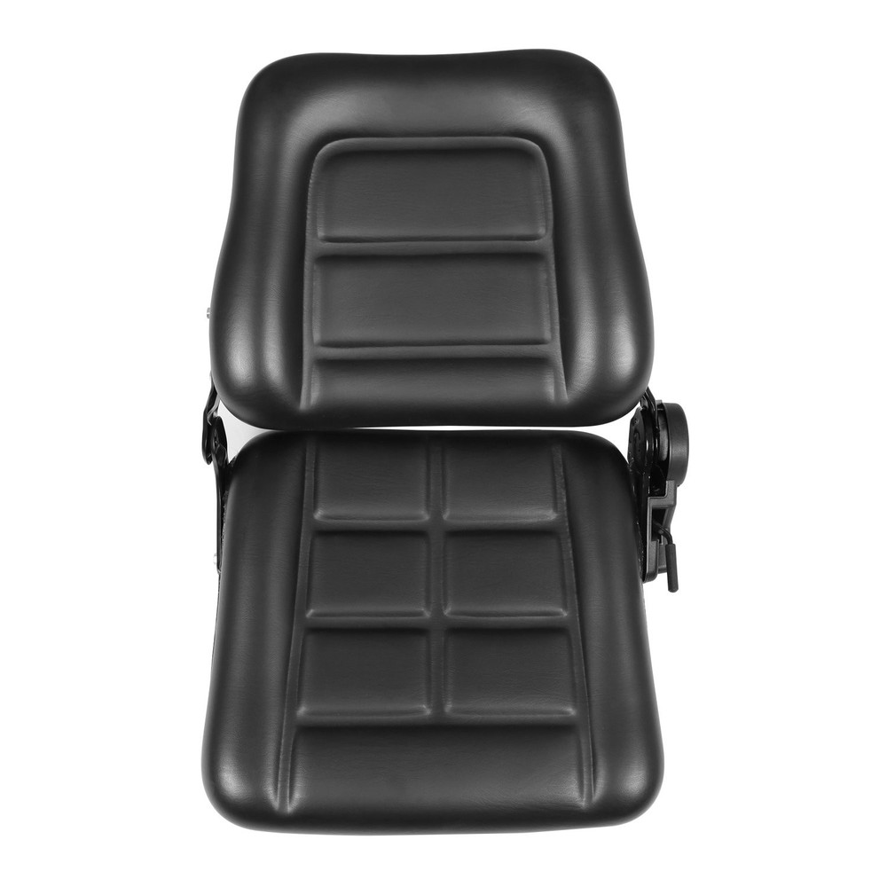 Black Universal Forklift Seat Fold Down Tractor Seat With Slide