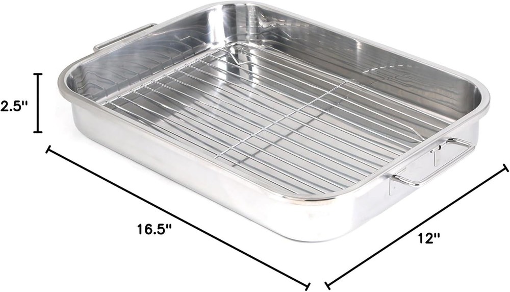 Stainless Steel Lasagna & Roasting Pan Set