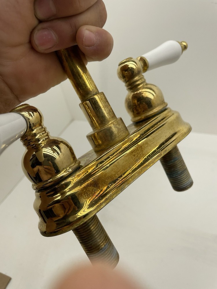Vintage 2 Handle Brass Faucet