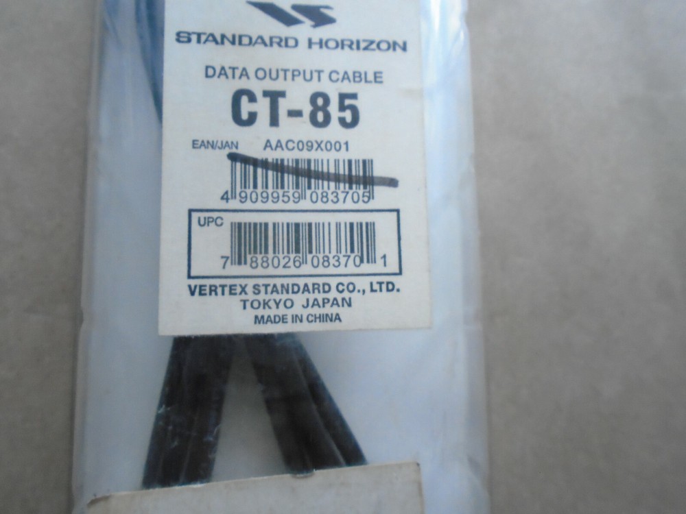 Standard Horizon CT-85 Handheld Gps data cable