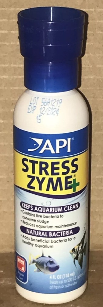 API Stress Zyme 4oz bottle • Keeps Aquariums Clean •