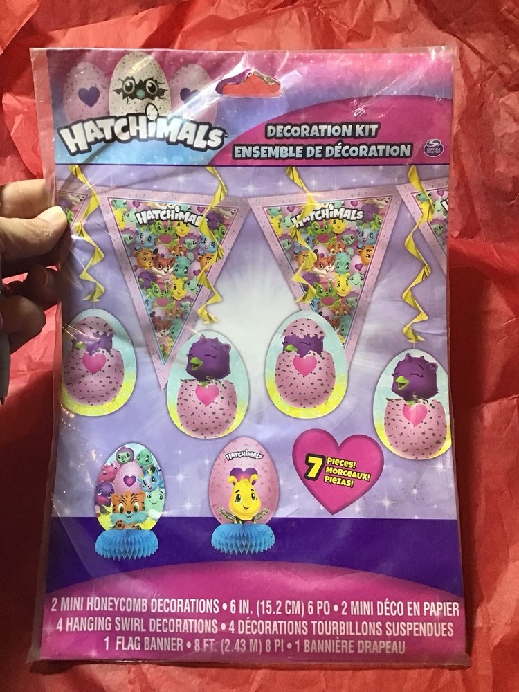 Hatchimals Decorations Party Kit 7 Pieces -NEW