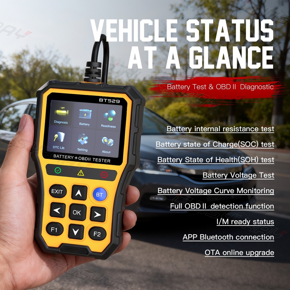 CHUSYYRAY Car Diagnostic Tool OBD2 Scanner SRS ABS ENGINE AT Code Reader