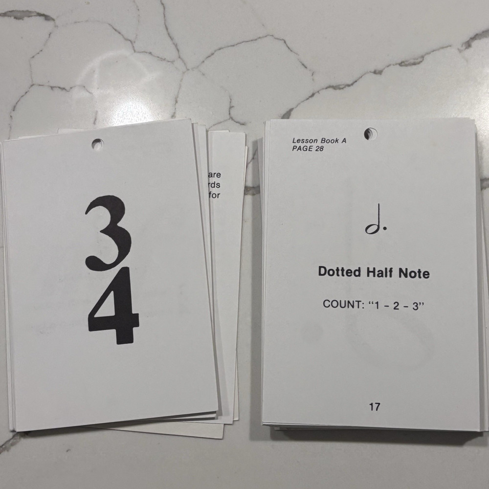 Alfred's Basic Piano Prep Course: Flash Cards Levels A & B Open Package EUC!