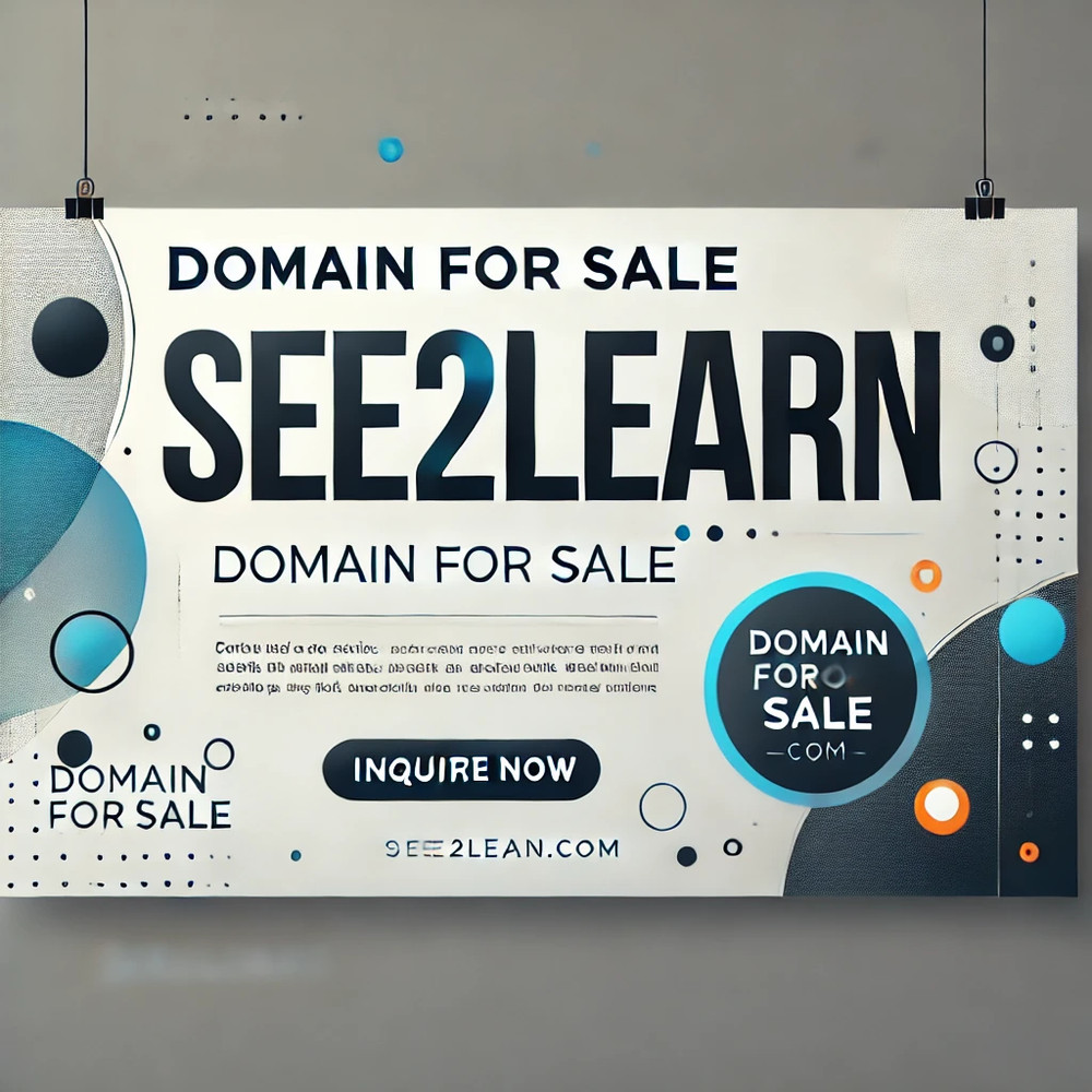 SEE2LEARN.COM (Domain name for sale)
