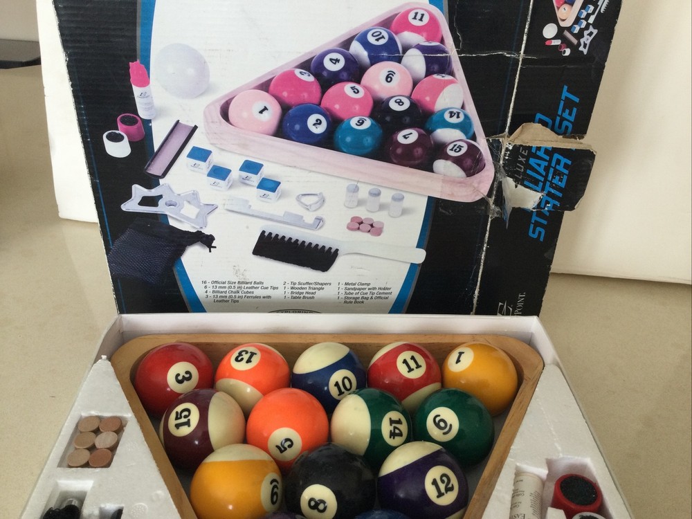 Deluxe Billiard Starter Set. EastPoint.