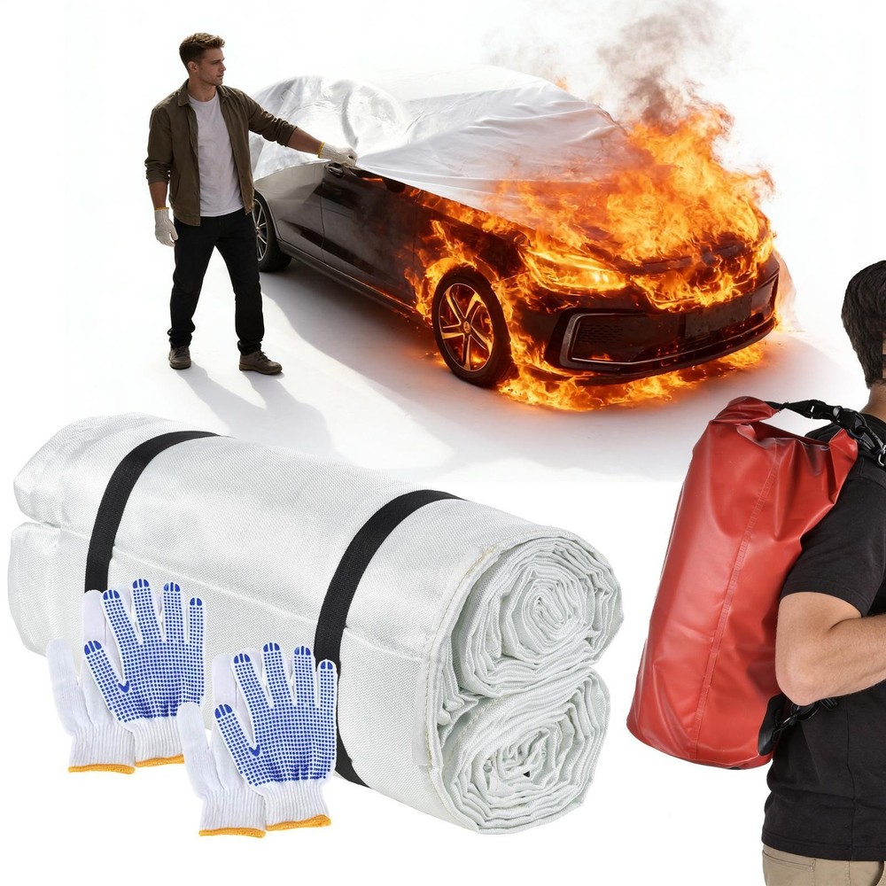 Car Emergency Fire Suppression Blankets Fireproof Blanket Fire Retardant Blanket