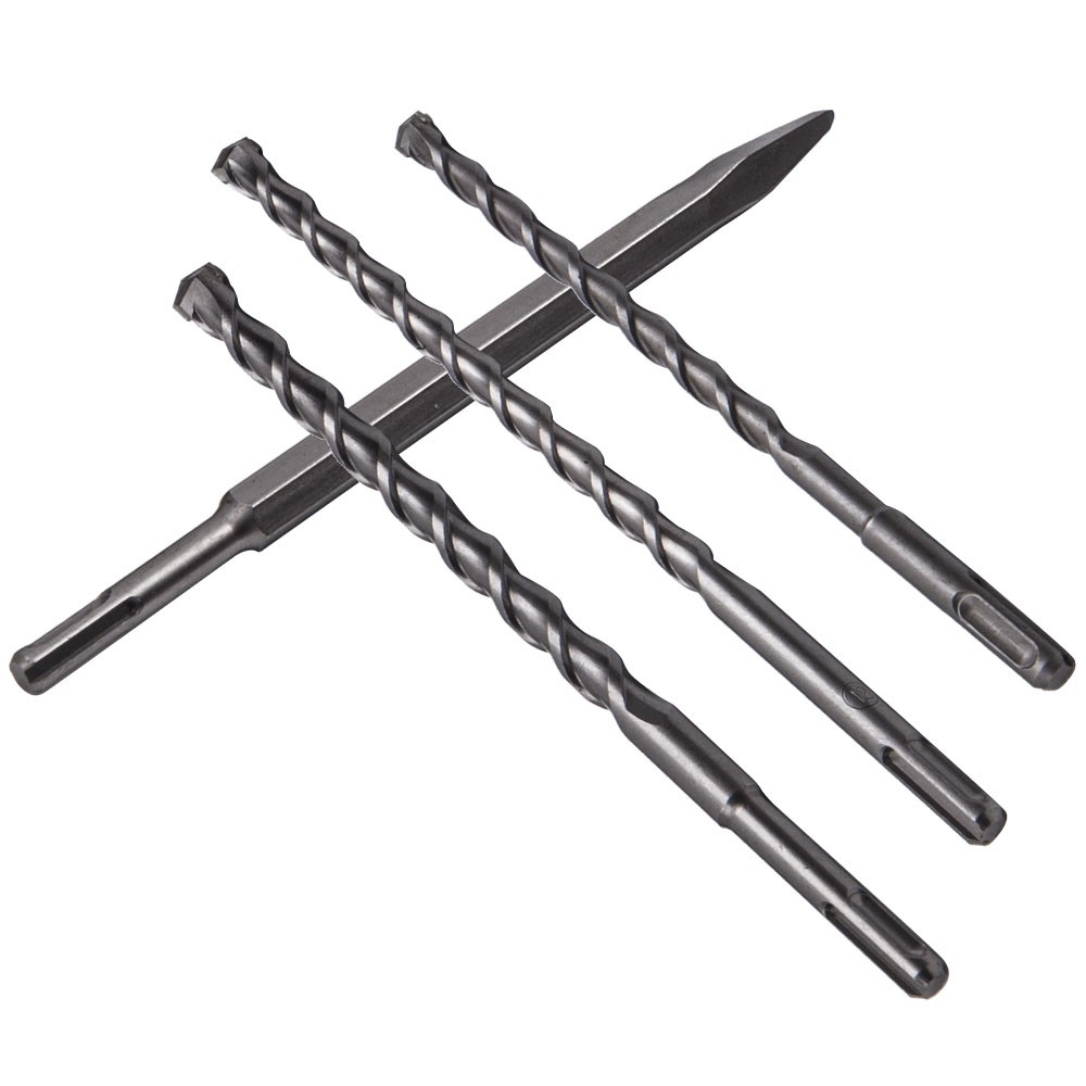 17x Rotary Hammer Bits Drill Bit & Chisel Set for SDS Plus Drills NEW US
