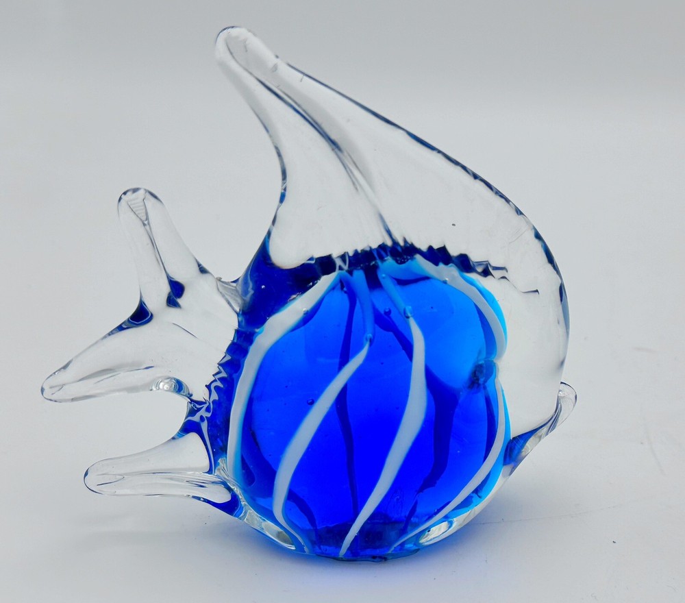 装饰品 琉璃《彩色神仙鱼》三只（高12宽12cm）