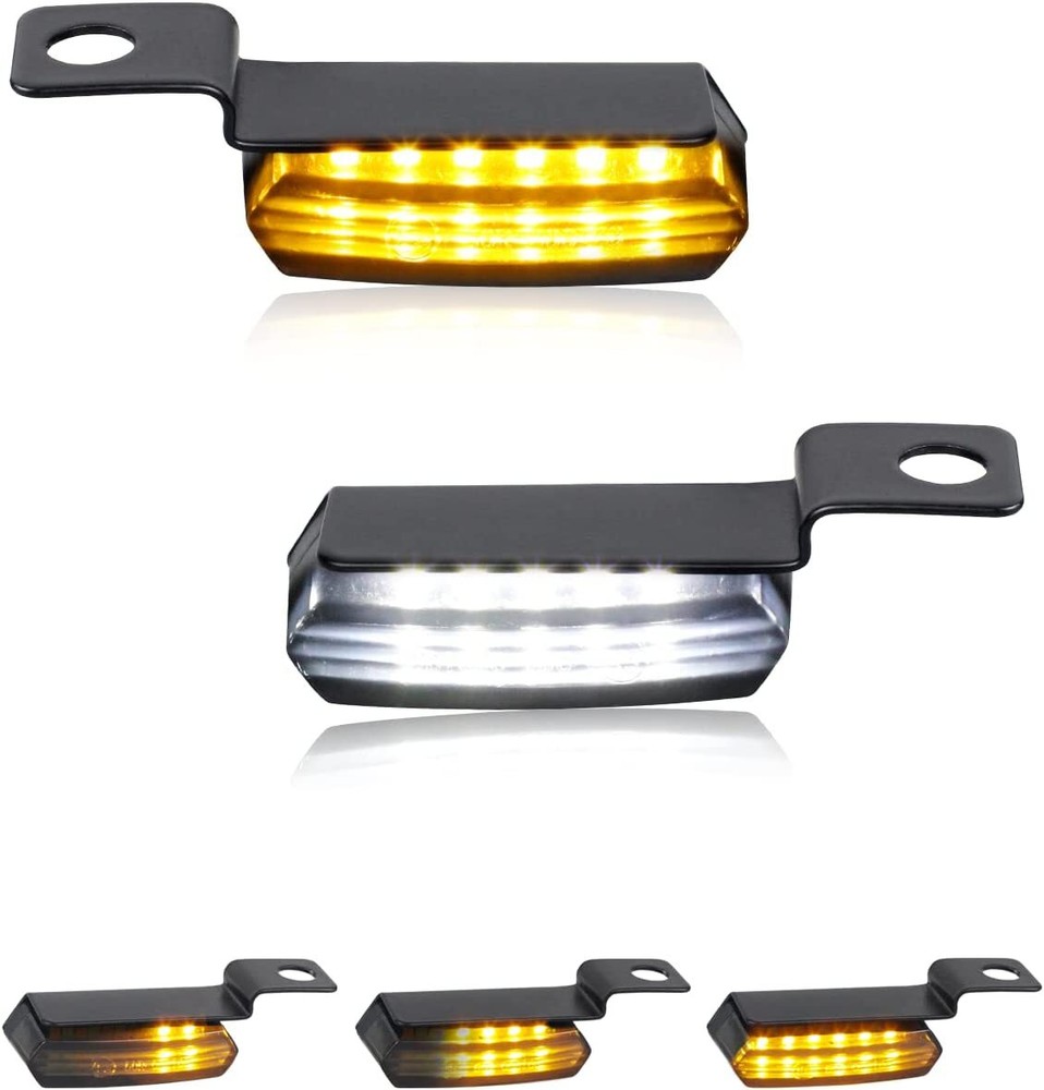 LED Motorcycle Handlebar Turn Signals Sequential Front Blinkers Running Lights