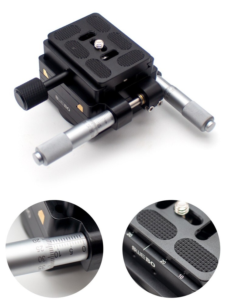 XY Axis Micrometer Fine-tuning Slide Accuracy 0.01MM Macro Displacement Platform