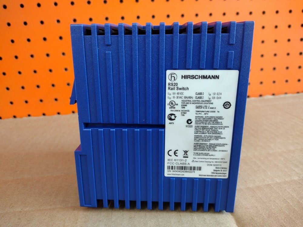 HIRSCHMANN RS20 Rail Switch Fast Shipping
