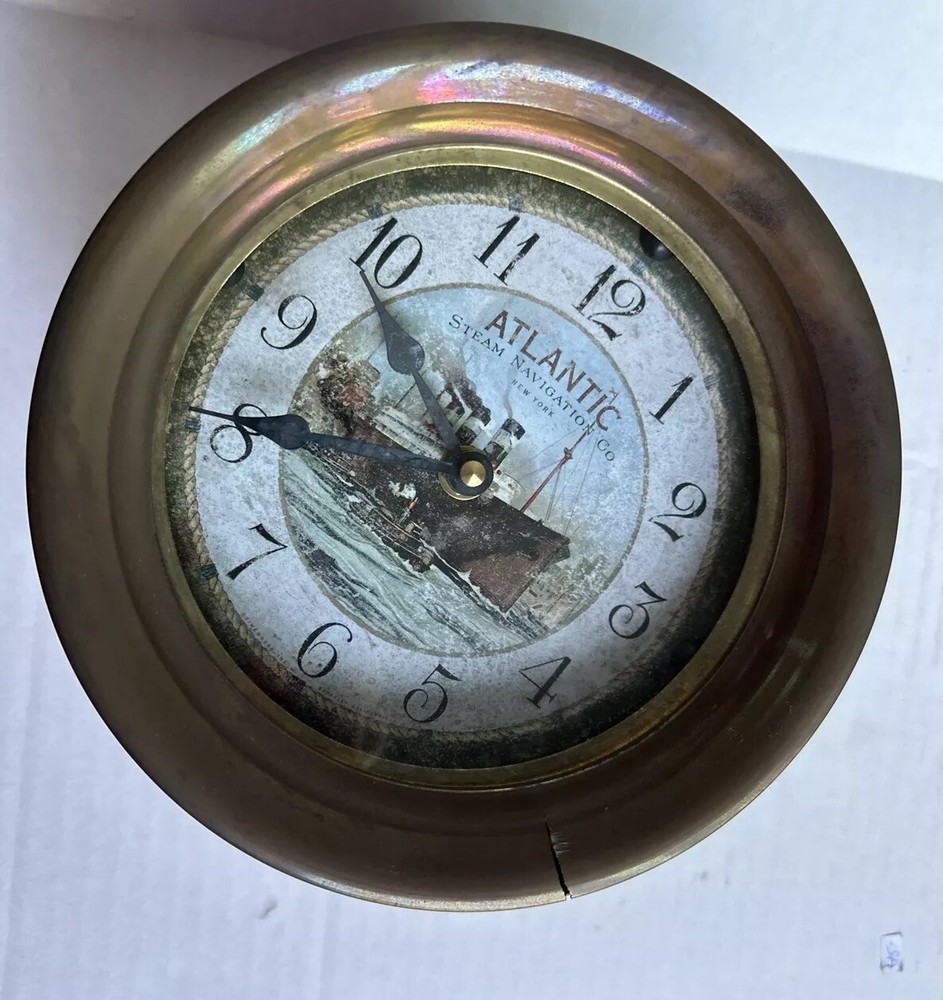 Atlantic Steam Navigation Co. NY Nautical Clock Timeworks, Berkeley, CA