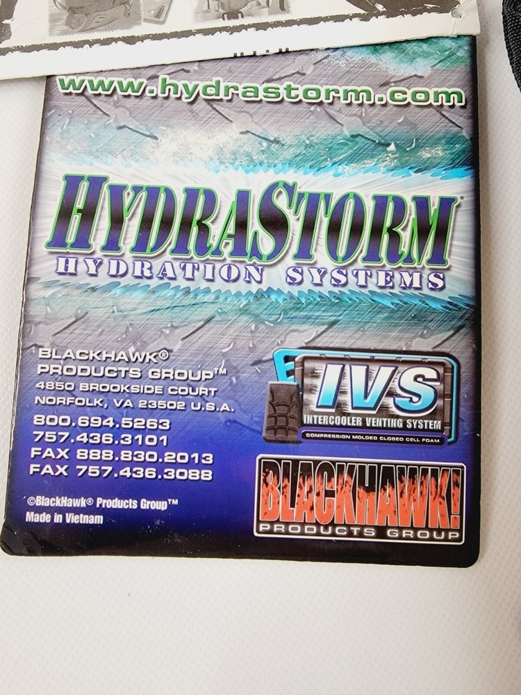 Blackhawk Black Hydrastorm Torrent Extreme Hydration Pack 6900 3L 100 oz