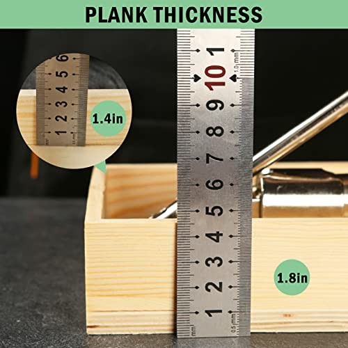 Heavy Duty Pecan Nut Cracker Tool with 4 Forks, Wood Handle Base with