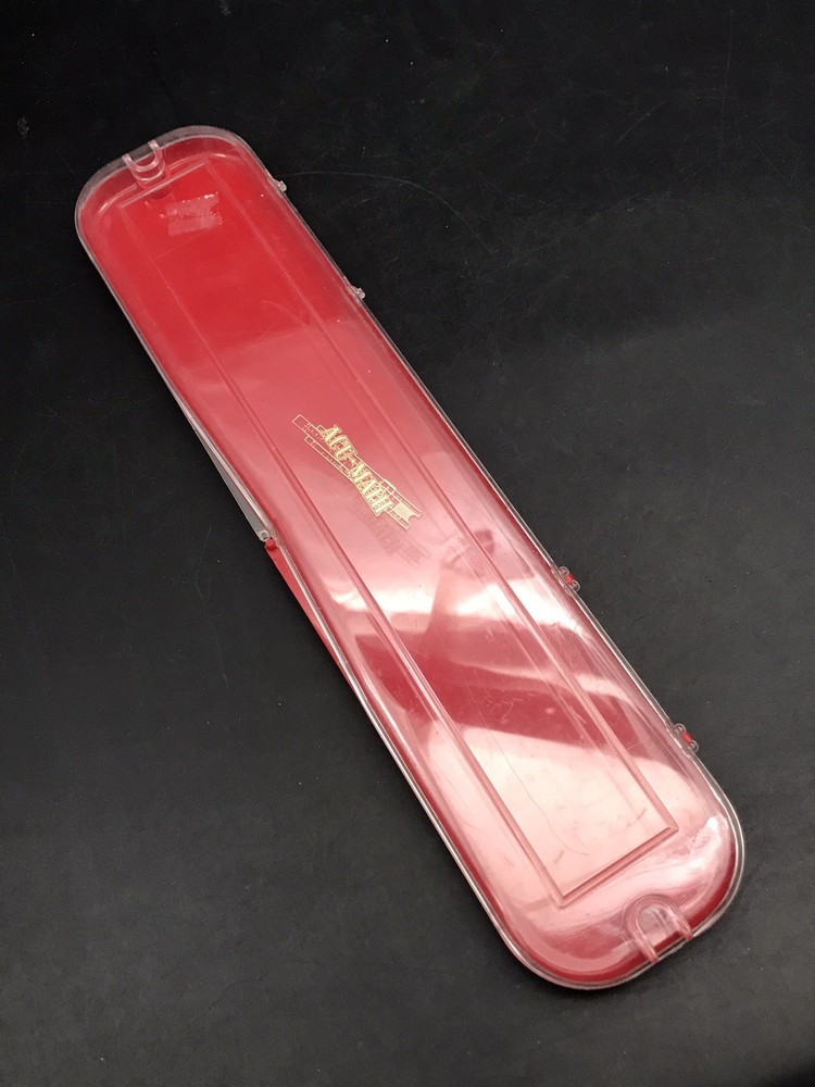 Acu-Math #150 Engraved Slide Rule w/ Hard Case & Instructions