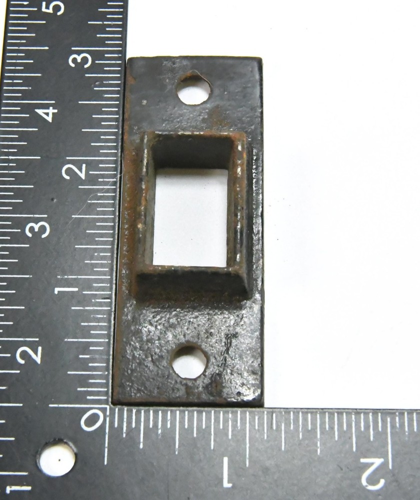 VINTAGE EASTLAKE STYLE SPRING DOOR LATCH LOCK BOLT PUSH BUTTON RELEASE RECEIVER