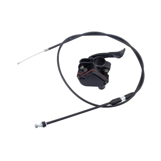 7/8'' 22mm Thumb Throttle Cable Accelerator Handle Assembly, Motorcycle