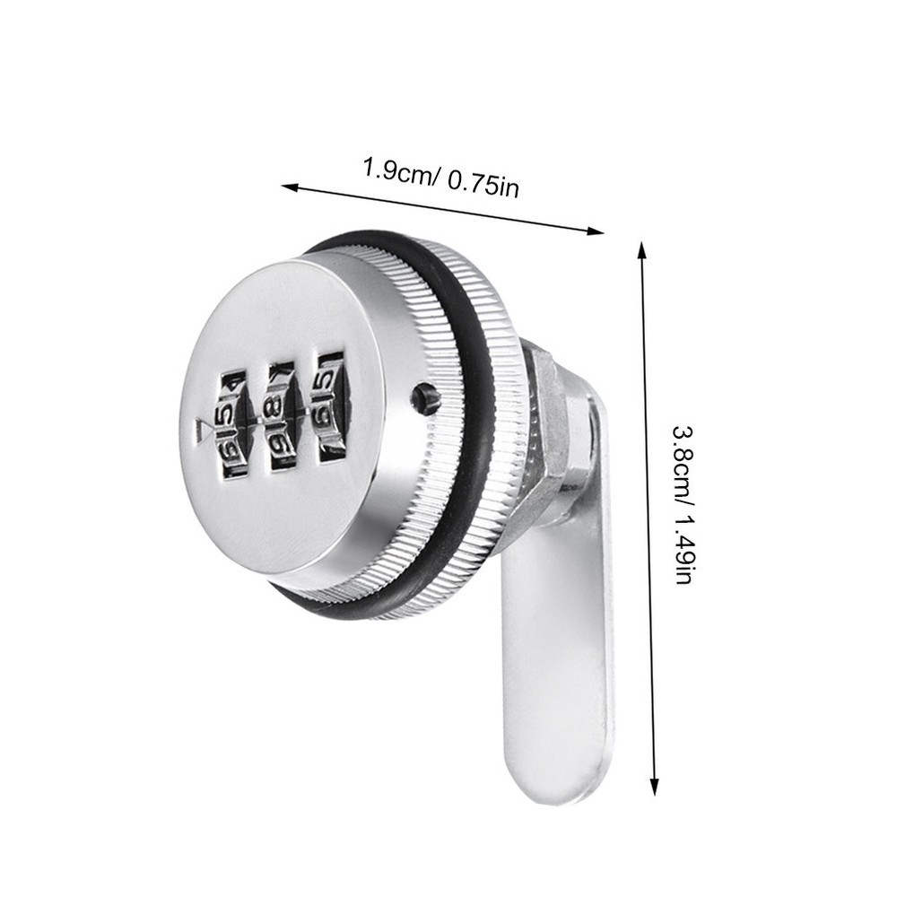 Password Cylinder Lock for Storage Unit Coded Cabinet Locks Cam Mailbox