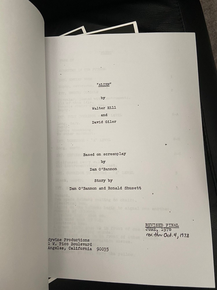 20th Century Fox THE ALIEN QUADRILOGY Rare Script SCREENPLAY SET Collection
