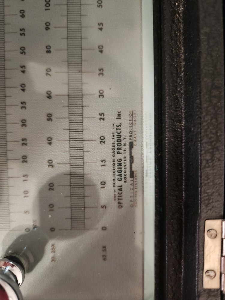 Optical Gaging Products Multi Scale Glass Rule