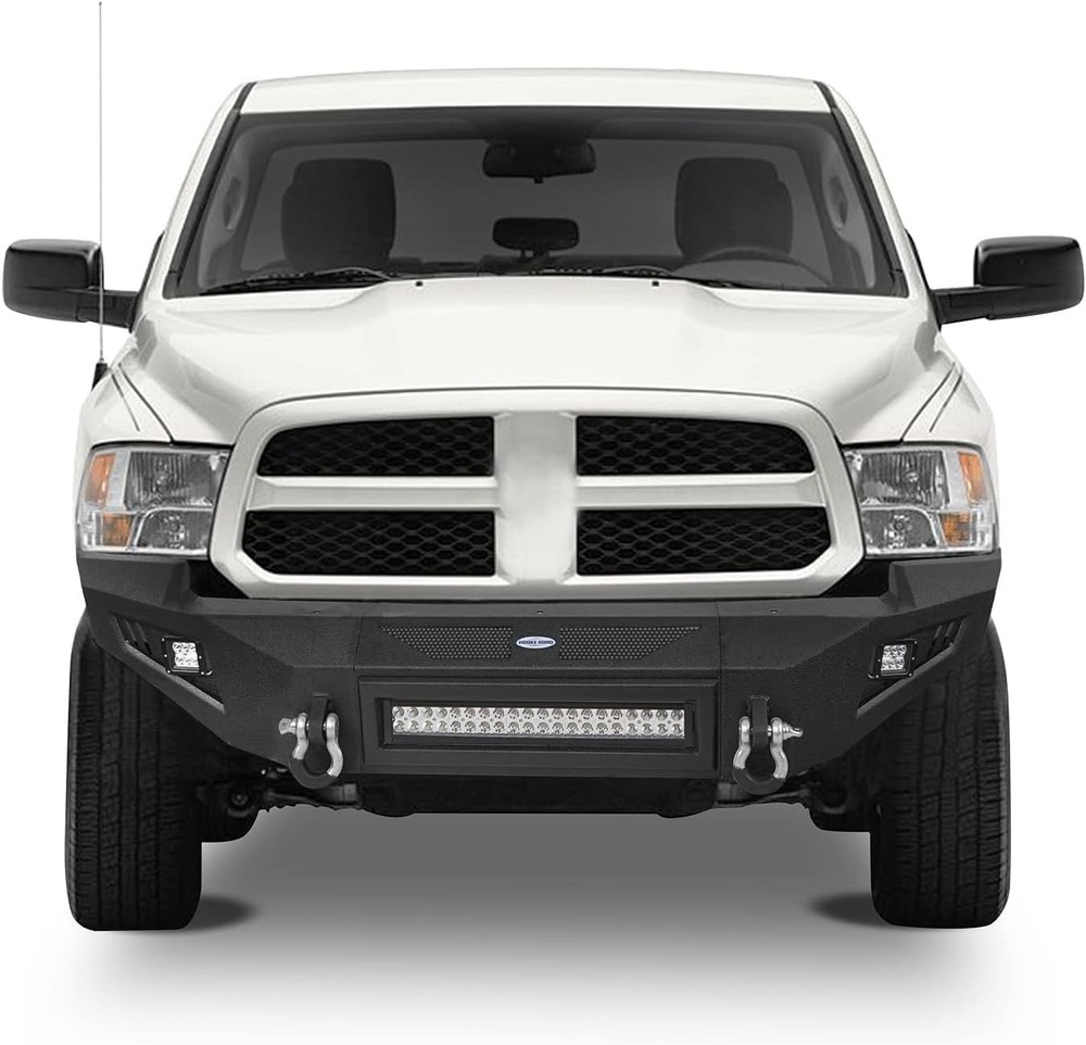 Front Bumper for Ram 1500 2009-2012 Solid Steel with D-rings LED Light