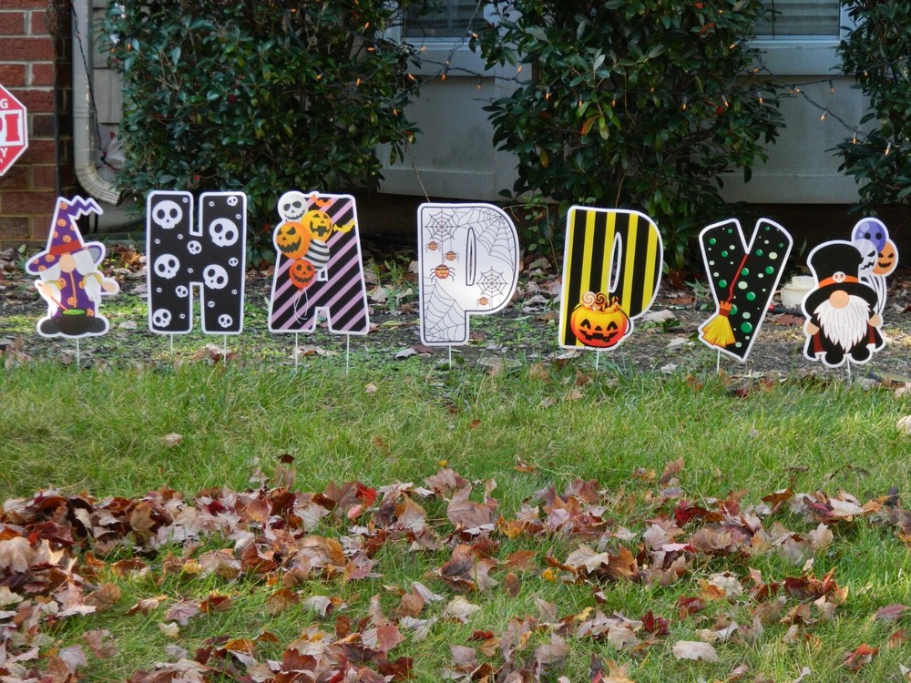 Happy Halloween Yard Sign