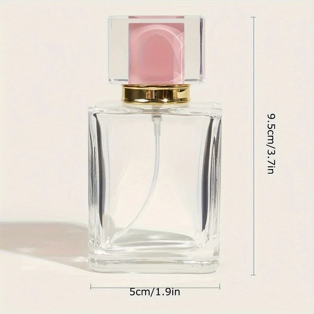 50ml Empty Refillable Travel Glass Perfume Bottle With Spray Atomizer