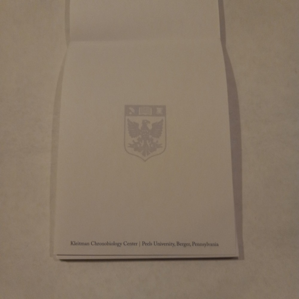 Awake 2021 Movie Prop Dr Murphy Office Notepad