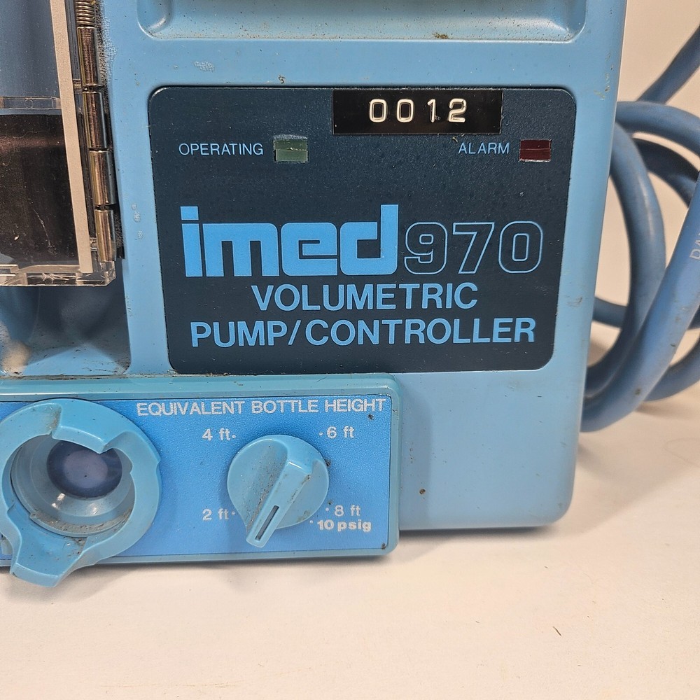 Imed 970 Volumetric Pump Controller Vintage UNTESTED AS-IS